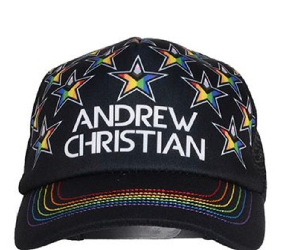 Andrew Christian Progress Pride Star Trucker Cap